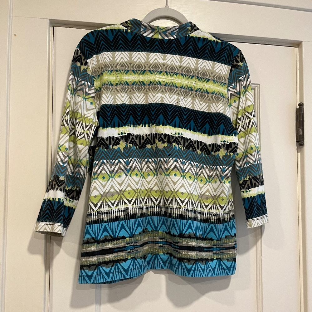 Ruby Rd. 3/4 V-Neck Top - Picture 2 of 4